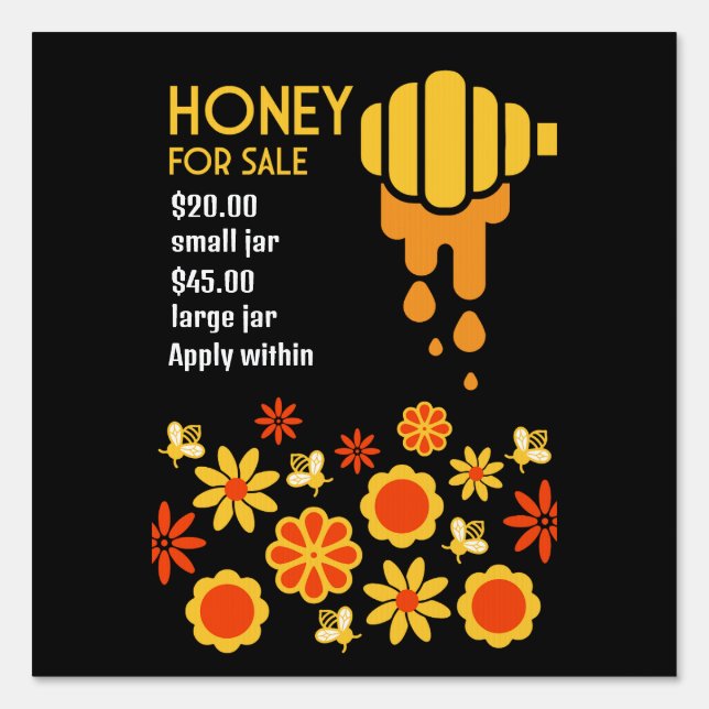 Honey For Sale Sign (Front)