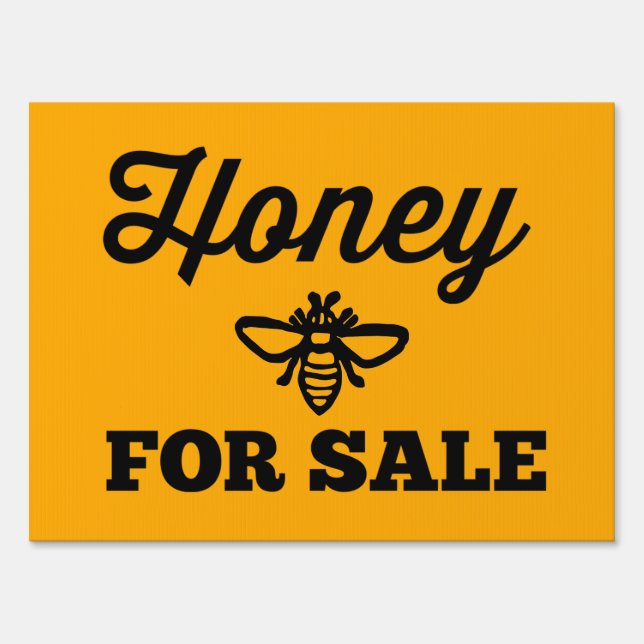 Honey for sale sign (Back)