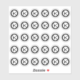 Honey Free Wedding Place Card Mini Food Allergy Sticker
