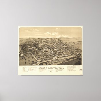 Honey Grove  Texas (1886) Canvas Print by TheArts at Zazzle