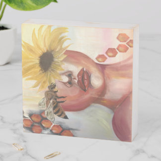 Honey Harvest Wooden Box Sign