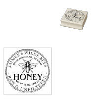 Your Name Here Custom Apiaries Thin Bee Stamp