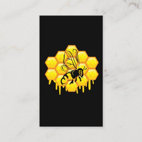 Honey Hives Comb Beekeeper Apiarist Bee Lover Business Card
