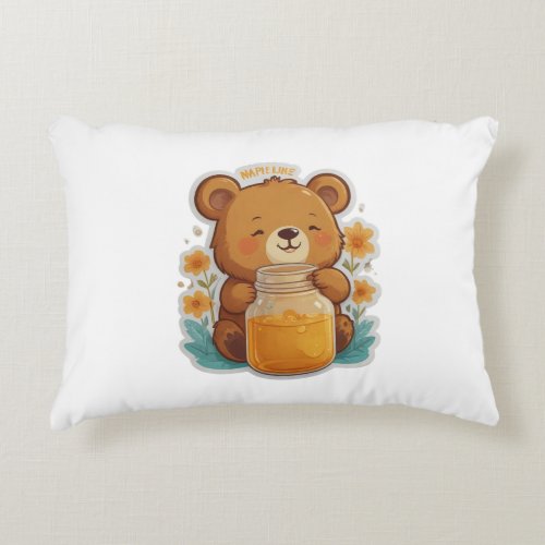Honey Hug Bear Essentials for a Sweet Life Accent Pillow
