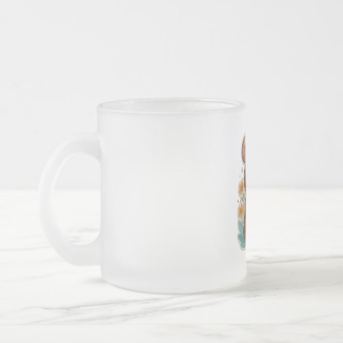 Honey Hug Bear Essentials for a Sweet Life Frosted Glass Coffee Mug