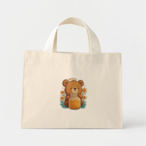 Honey Hug Bear Essentials for a Sweet Life Mini Tote Bag