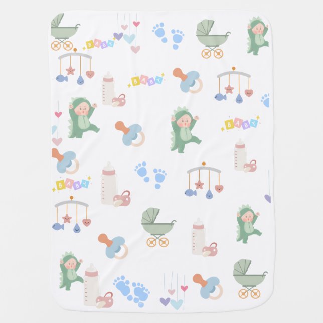 Honey & Hugs Baby Blanket (Front)
