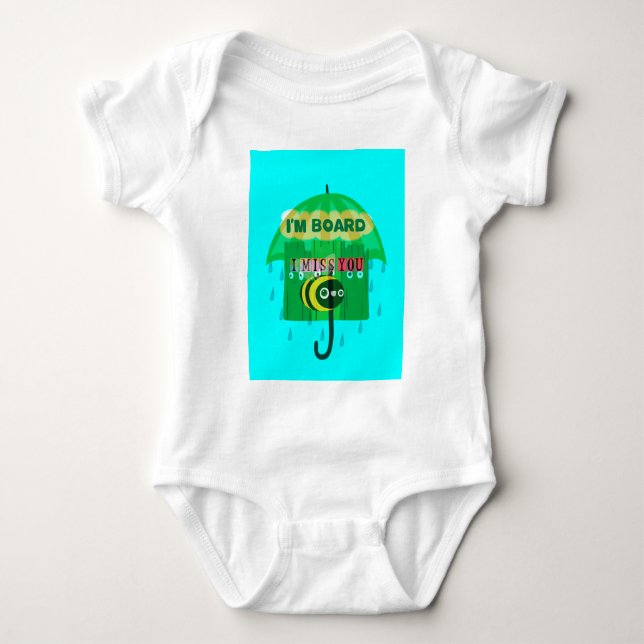 Honey I Miss You So Much Baby Bodysuit (Front)