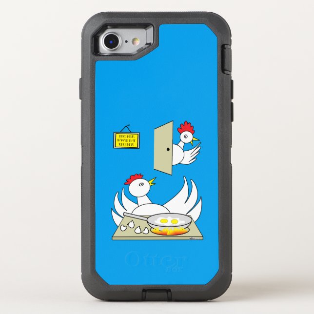 Honey  I'm Home Chickens Otterbox iPhone Case (Back)