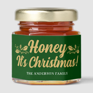 Honey, It’s Christmas! Holiday Honey Jar Favors