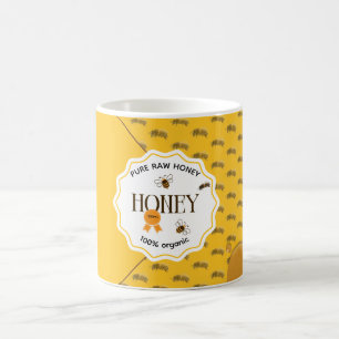 Honey Jar Honeybee Honeycomb Bee Apiary Coffee Mug