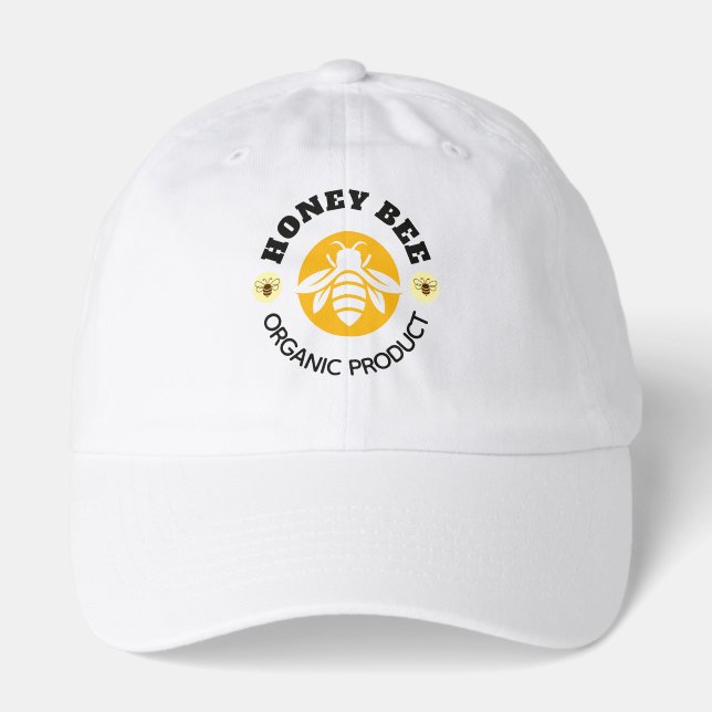 Honey Jar Honeybee Honeycomb Bee Apiary Hat (Front)