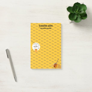 Honey Jar Honeybee Honeycomb Bee Apiary Post-it Notes