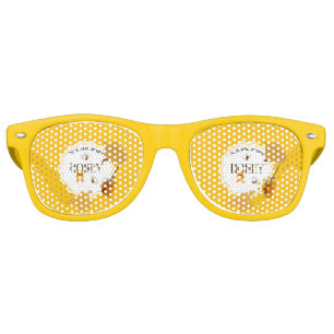 Honey Jar Honeybee Honeycomb Bee Apiary Retro Sunglasses