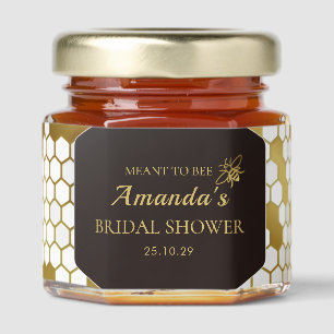 Honey Jar Label Bridal Shower Wedding Favors