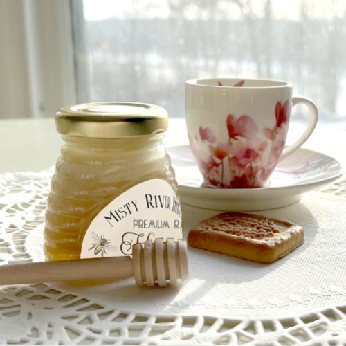 Honey Jar Label for 3 oz Skep Jar Queen Bee 