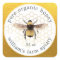 Honey Jar Label Honeybee Apiary Honeycomb Gold