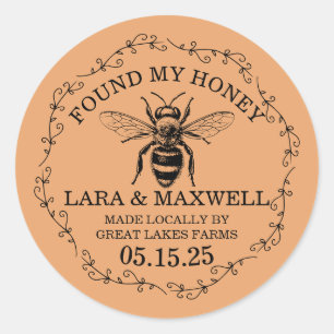 Honey Jar Labels for Wedding Favors