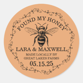 Honey Jar Labels for Wedding Favors