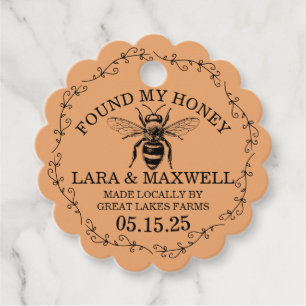 Honey Jar Labels for Wedding Favors