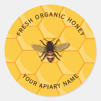 Honey Jar Labels Honeybee Apiary by istanbuldesign at Zazzle