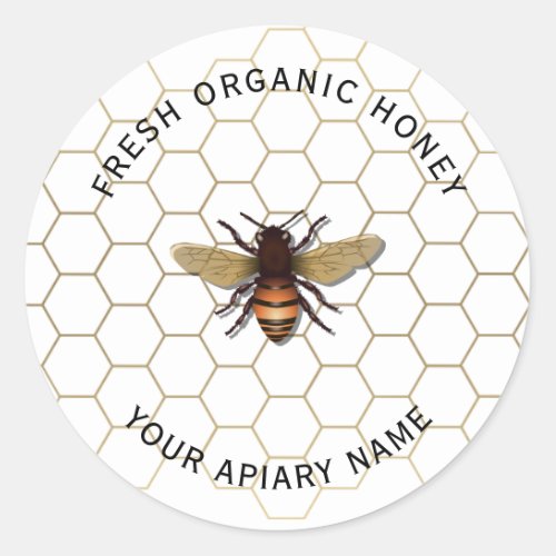Honey Jar Labels Honeybee Apiary