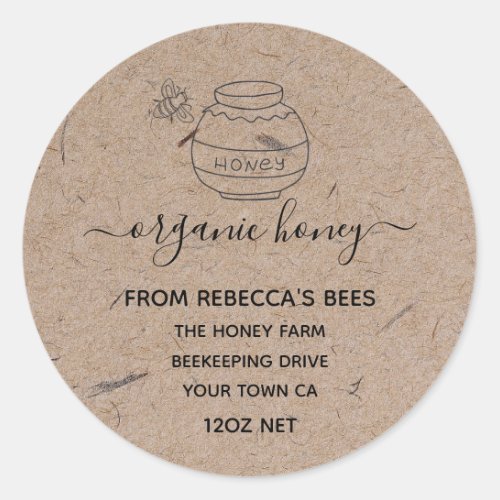 Honey Jar Labels  Honeybee  Bee Apiary