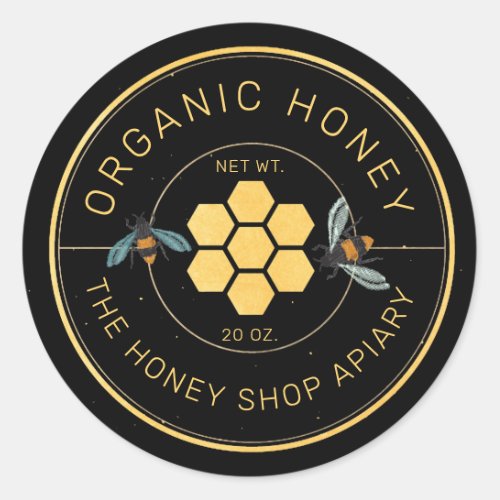 Honey Jar Labels  Honeybee Honeycomb Bee Apiary