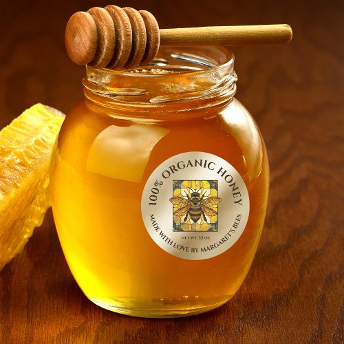 Honey Jar Labels Honeybee Honeycomb Bee Product