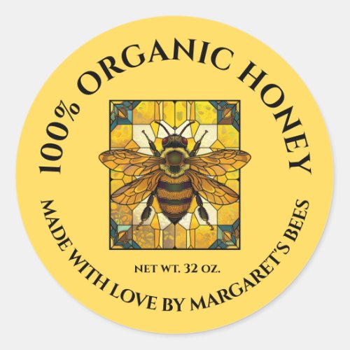 Honey Jar Labels Honeybee Honeycomb Bee Product