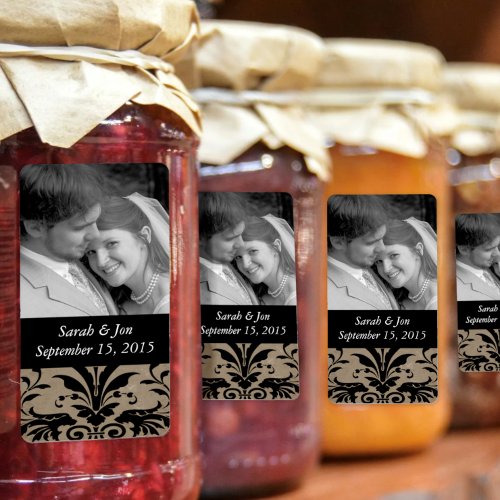 Honey Jelly Jar Labels Wedding Photo Labels 