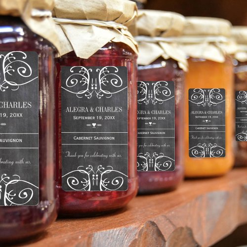 Honey Jelly Jar Labels Wedding Wedding Wine Label