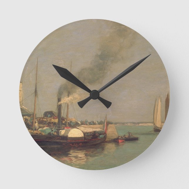honey. La Jetee, 1854-57 (oil on panel) Round Clock (Front)
