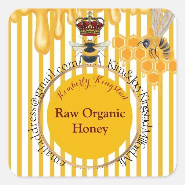 honey label  (Front)