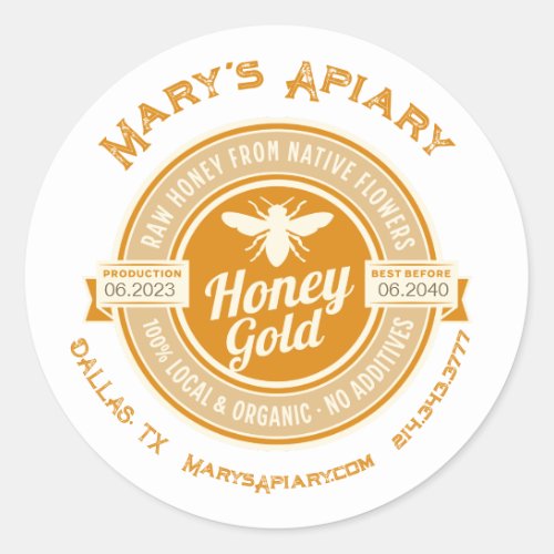 Honey Label  Homestead Farm Stickers