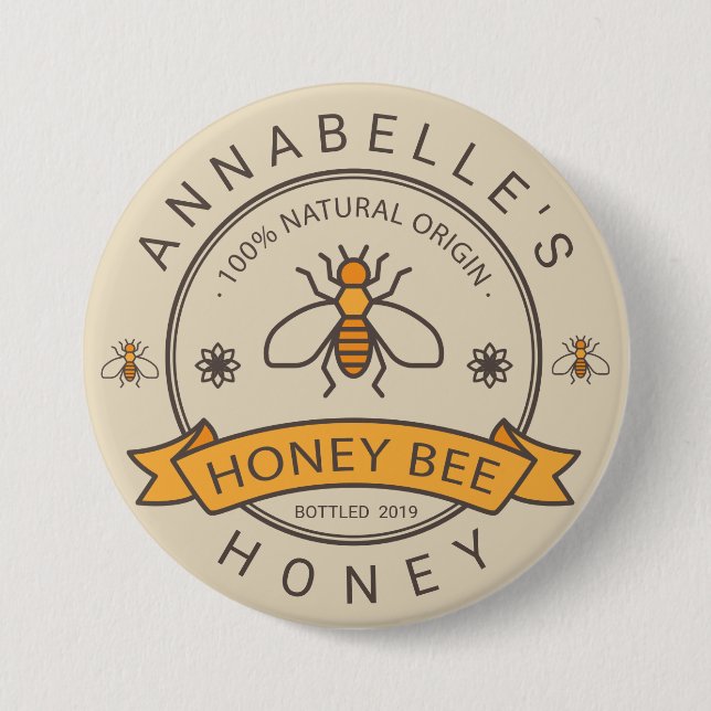 Honey Label Personalize Button (Front)
