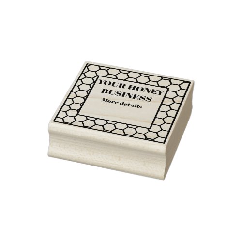 Honey  Label Rubber Stamp