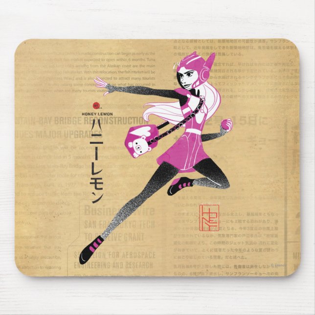 Honey Lemon on the Run Mouse Pad (Front)