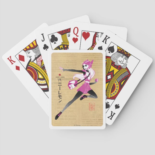 Honey Lemon on the Run Poker Cards (Back)
