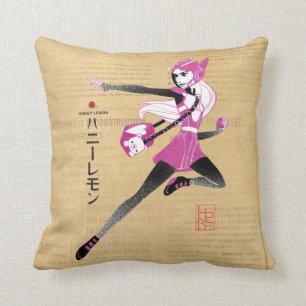 Honey Lemon on the Run Throw Pillow