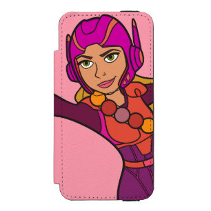 Honey Lemon Pink Suit Wallet Case For iPhone SE/5/5s