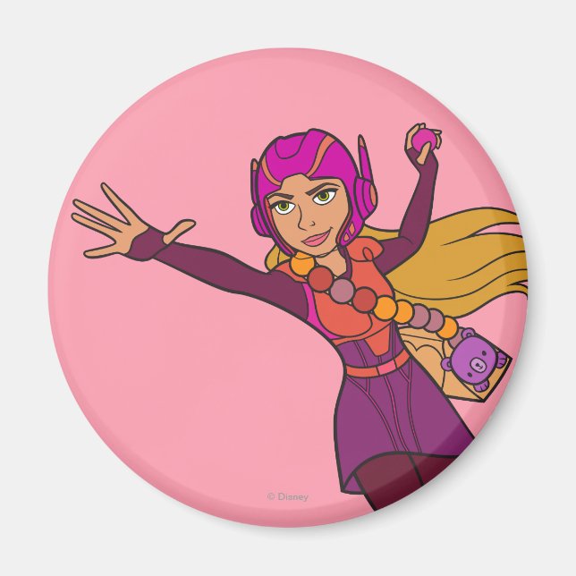 Honey Lemon Pink Suit Magnet (Front)