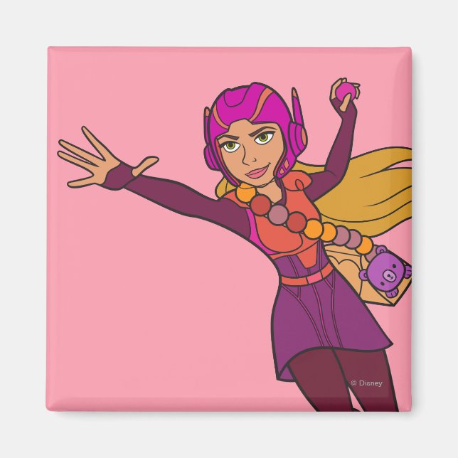 Honey Lemon Pink Suit Magnet (Front)
