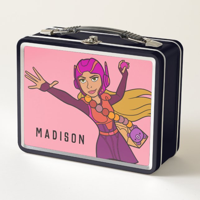 Honey Lemon Pink Suit Metal Lunch Box (Front)
