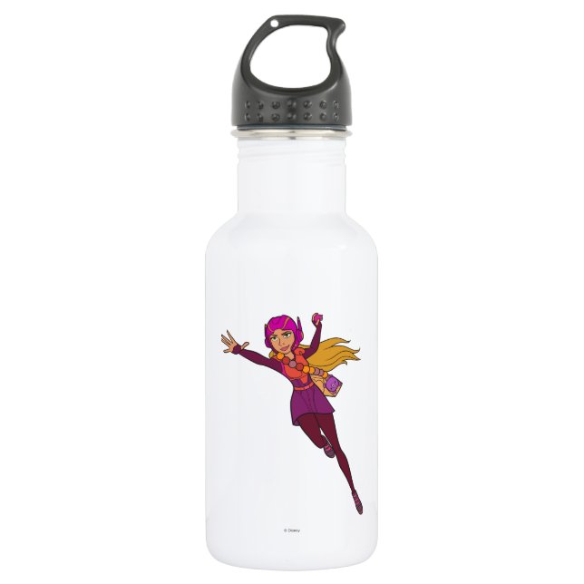 Honey Lemon Pink Suit Stainless Steel Water Bottle (Front)