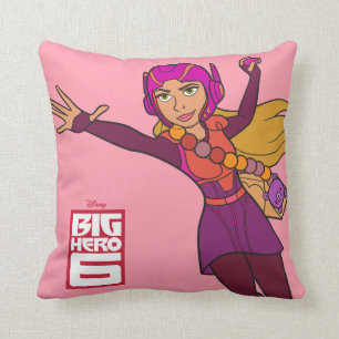 Honey Lemon Pink Suit Throw Pillow