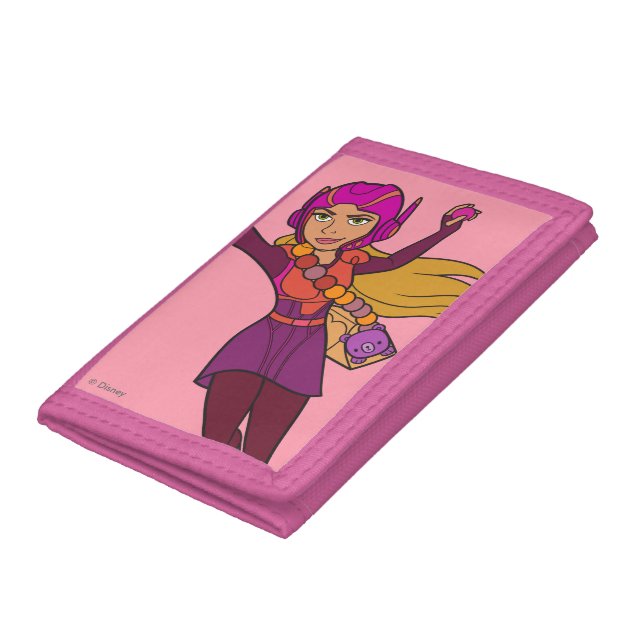 Honey Lemon Pink Suit Trifold Wallet (Bottom)