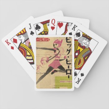 Honey Lemon Propaganda Playing Cards by bighero6 at Zazzle