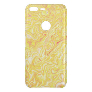 Honey Lemon Yellow Marble Texture Abstract Liquid Uncommon Google Pixel XL Case