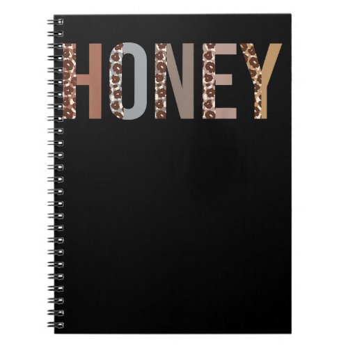 Honey Leopard Print Mom Cute Mothers Day Funny Gra Notebook
